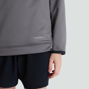 Junior Unisex 1/4 Zip Top Grey