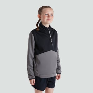 Junior Unisex 1/4 Zip Top Grey