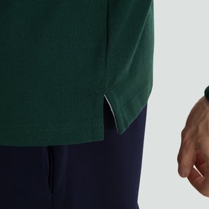 Mens Long Sleeved Retro Jersey Green