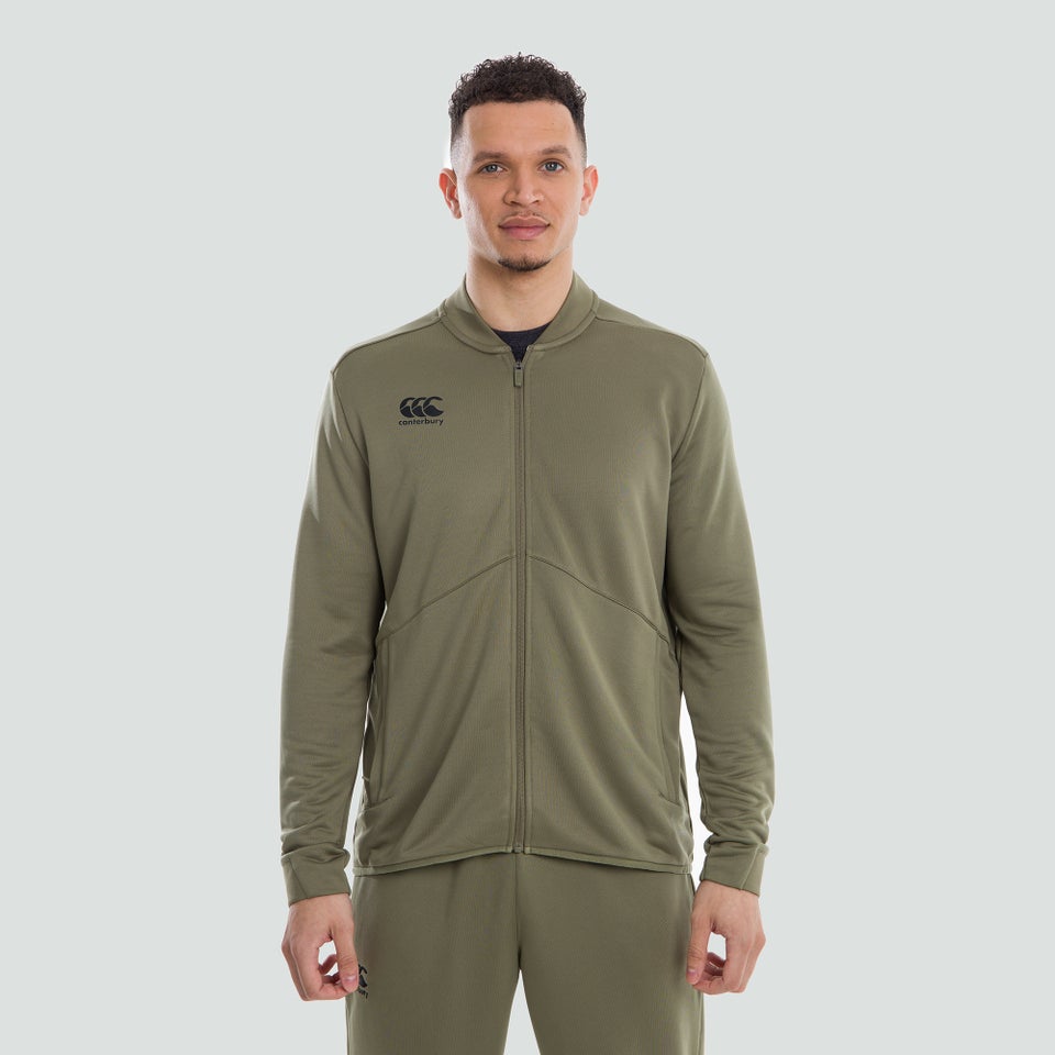Mens Full Zip Track Jacket Green