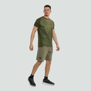 Mens Cotton Shorts Green