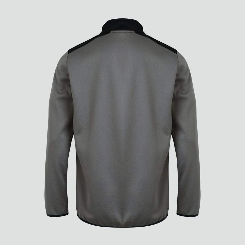 Mens 1/4 Zip Top Grey