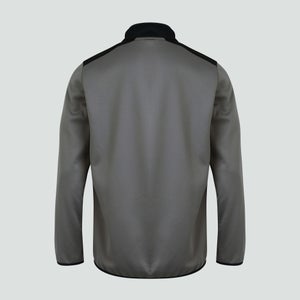 Mens 1/4 Zip Top Grey