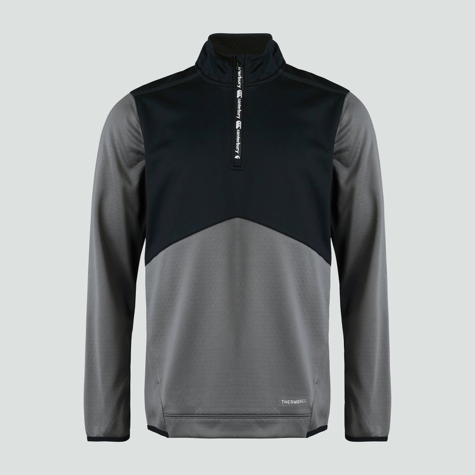 Mens 1/4 Zip Top Grey