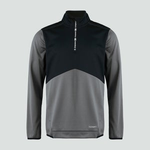 Mens 1/4 Zip Top Grey