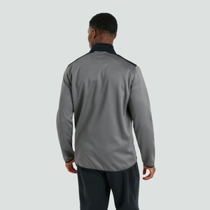 Mens 1/4 Zip Top Grey