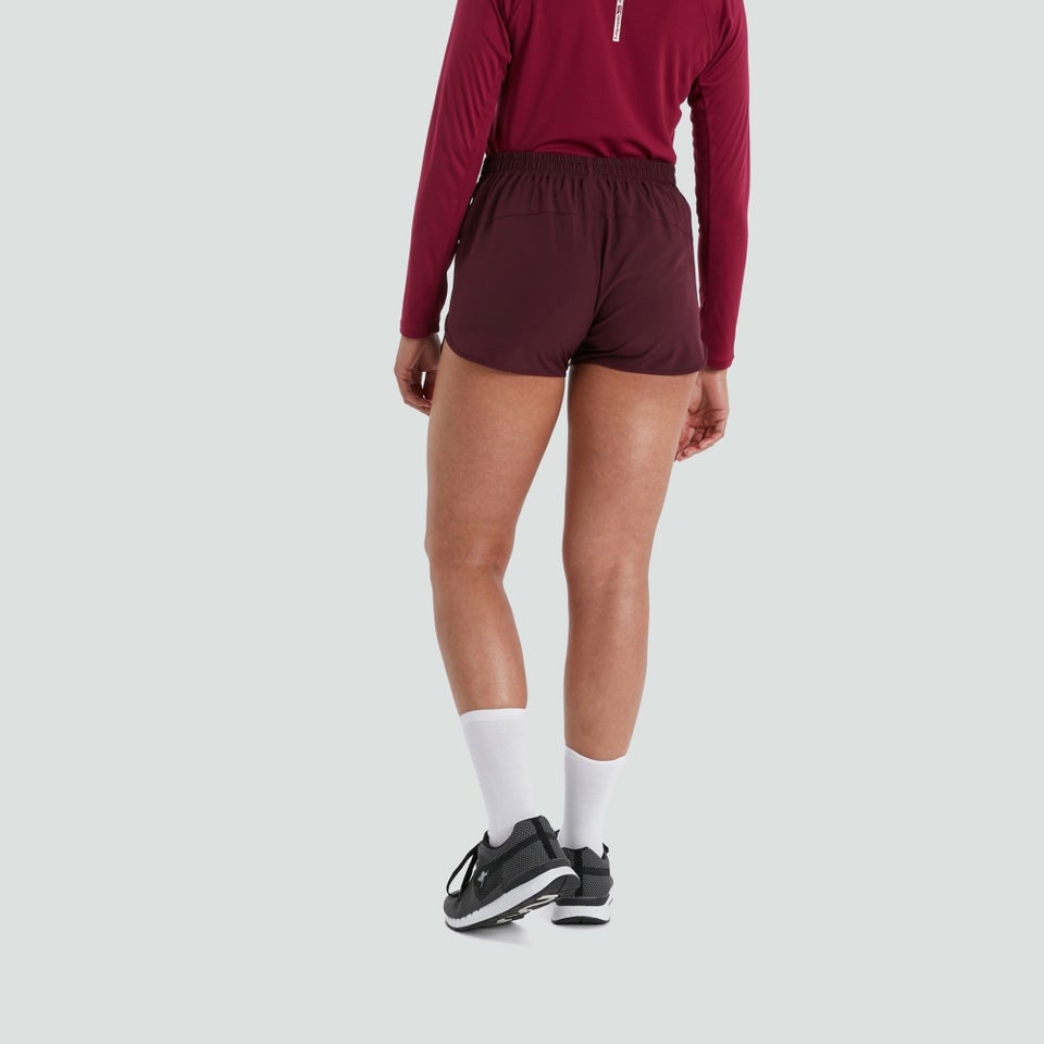 Womens Woven Gym Shorts Purple