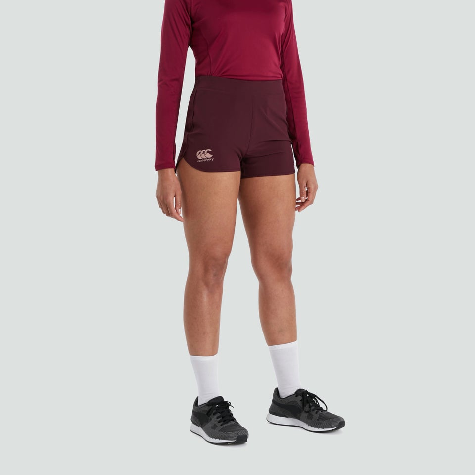 Womens Woven Gym Shorts Purple