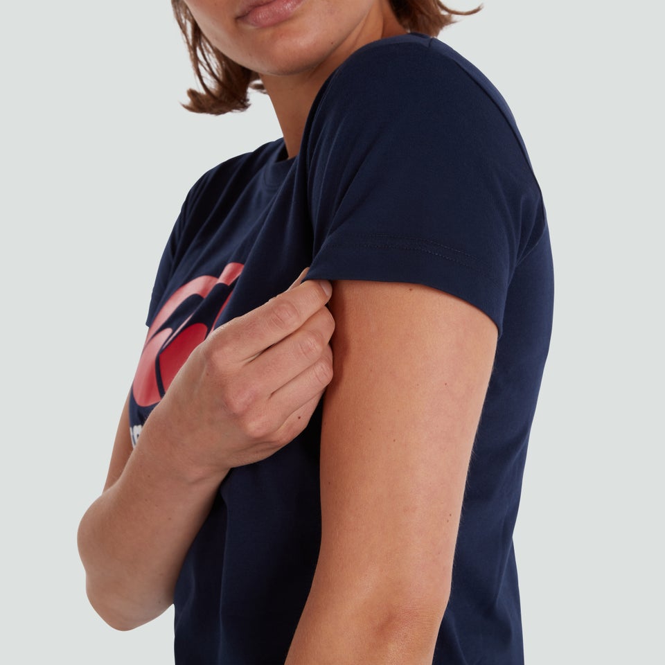 Womens CCC Logo Tee Navy