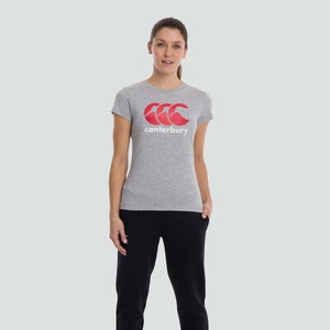 WOMENS CCC LOGO TEE GREY - 6