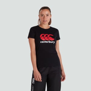 WOMENS CCC LOGO TEE BLACK - 6