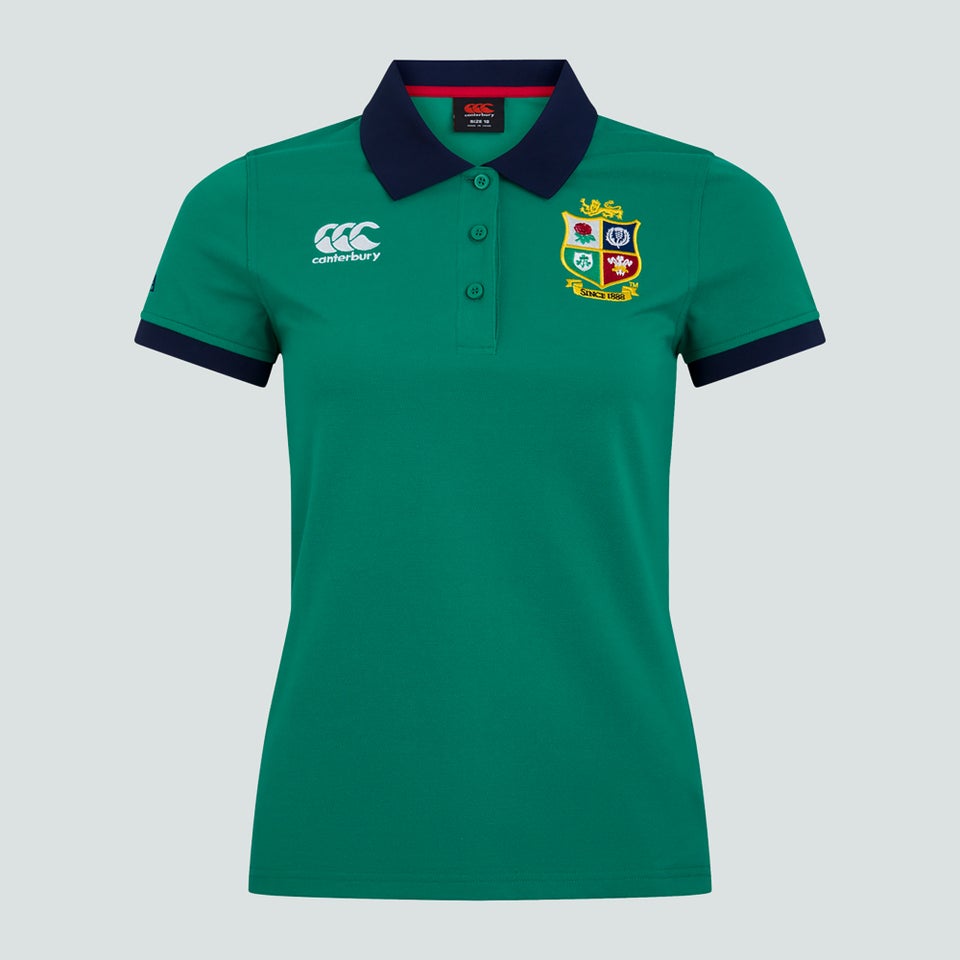 Womens British & Irish Lions Home Nations Polo Shirt Green