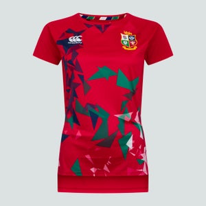 Womens British & Irish Lions Superlight Graphic Tee Red