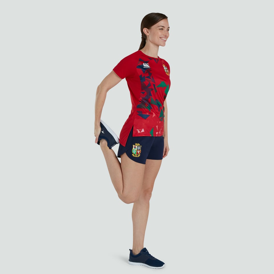 Womens British & Irish Lions Superlight Graphic Tee Red