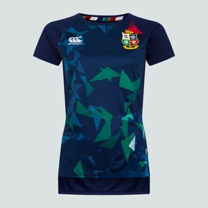 WOMENS BRITISH & IRISH LIONS SUPERLIGHT GRAPHIC TEE BLUE - 8