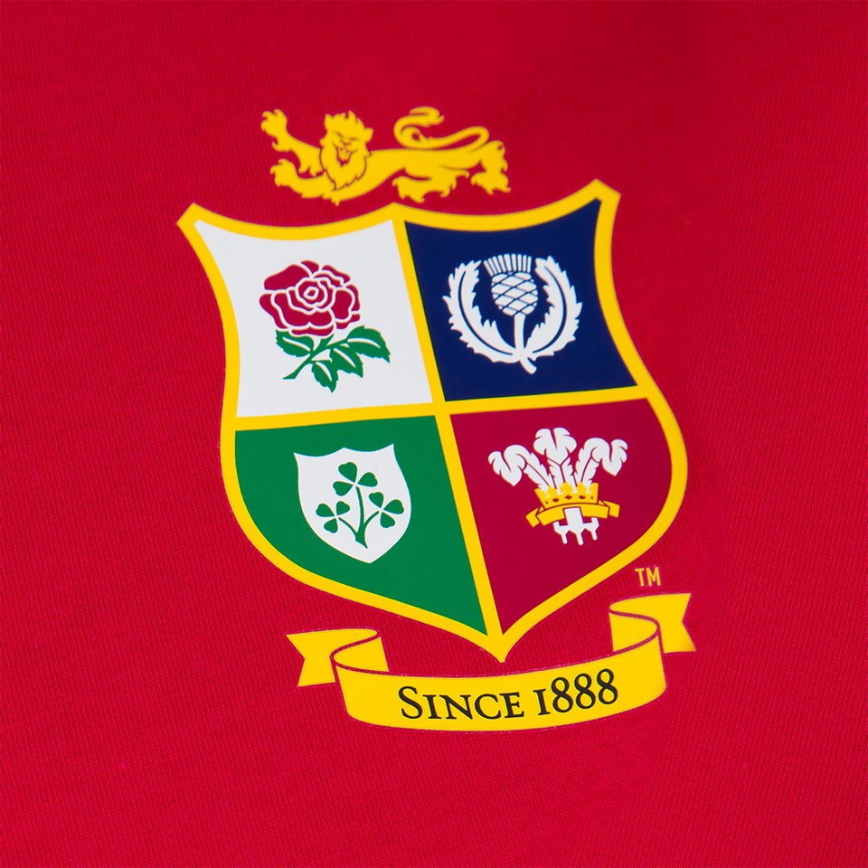 Womens British & Irish Lions Cotton Jersey Tee Red