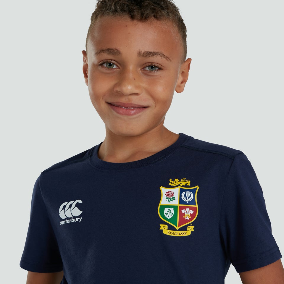 Junior Unisex British & Irish Lions Cotton Jersey Tee Blue