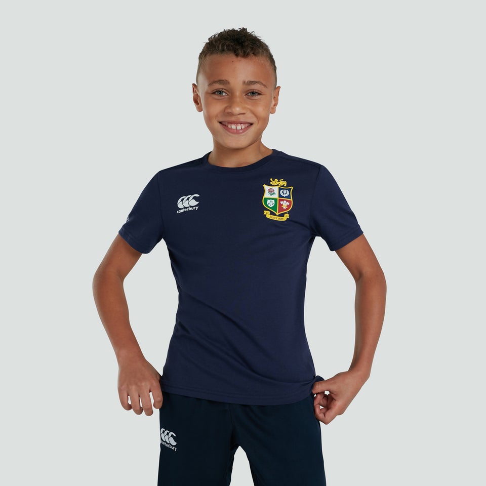 Junior Unisex British & Irish Lions Cotton Jersey Tee Blue
