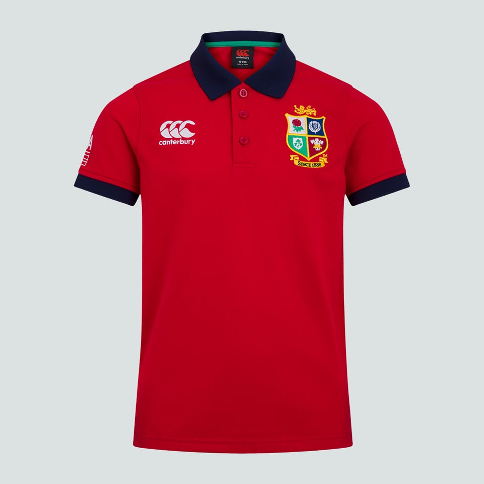 Junior Unisex British & Irish Lions Home Nations Polo Shirt Red