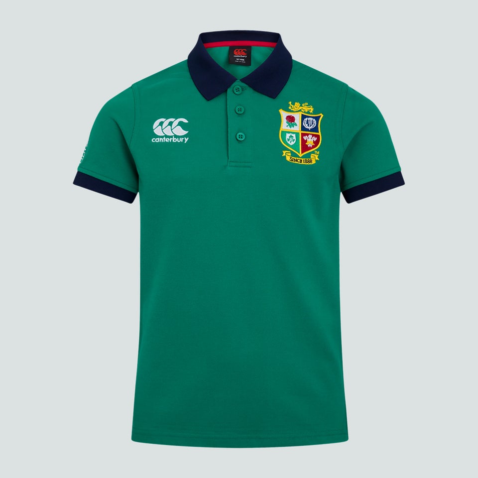 Junior Unisex British & Irish Lions Home Nations Polo Shirt Green