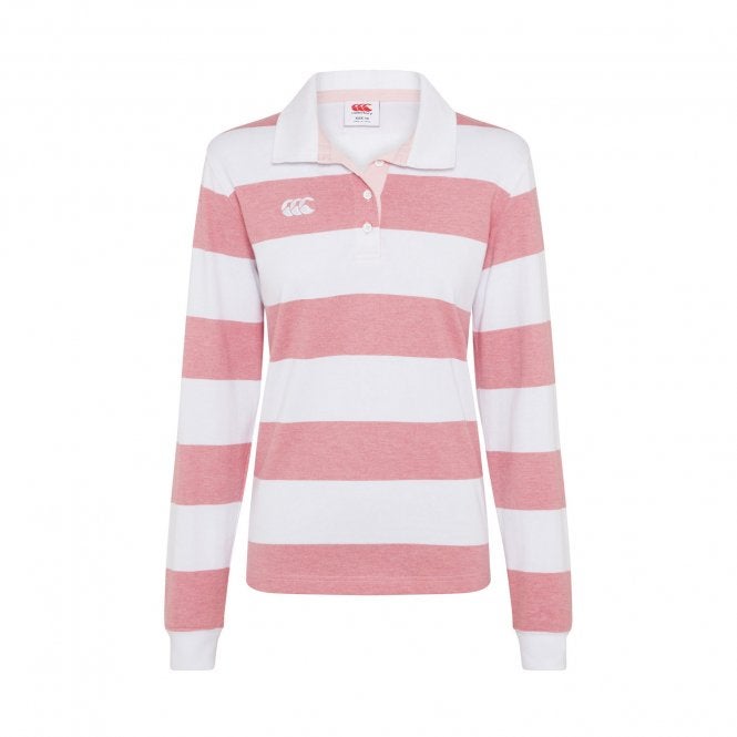 Womens Webber Hooped Rugby Jersey Pink