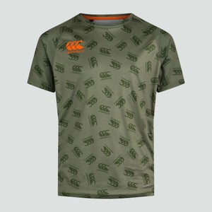 Junior Unisex Vapodri Superlight Aop Tee Green