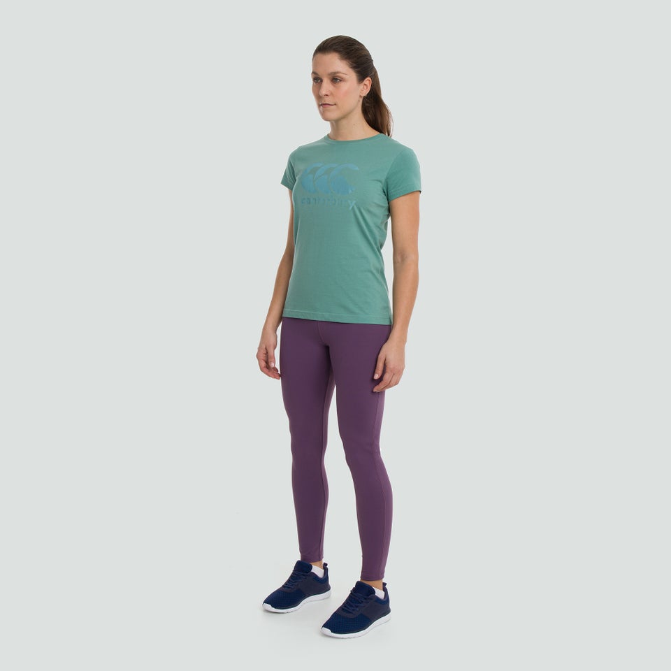 Womens Vapodri Full Length Tights Purple