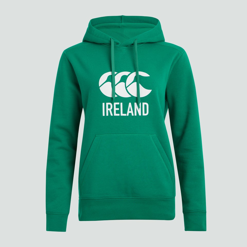 Womens Ireland Logo Hoody Green