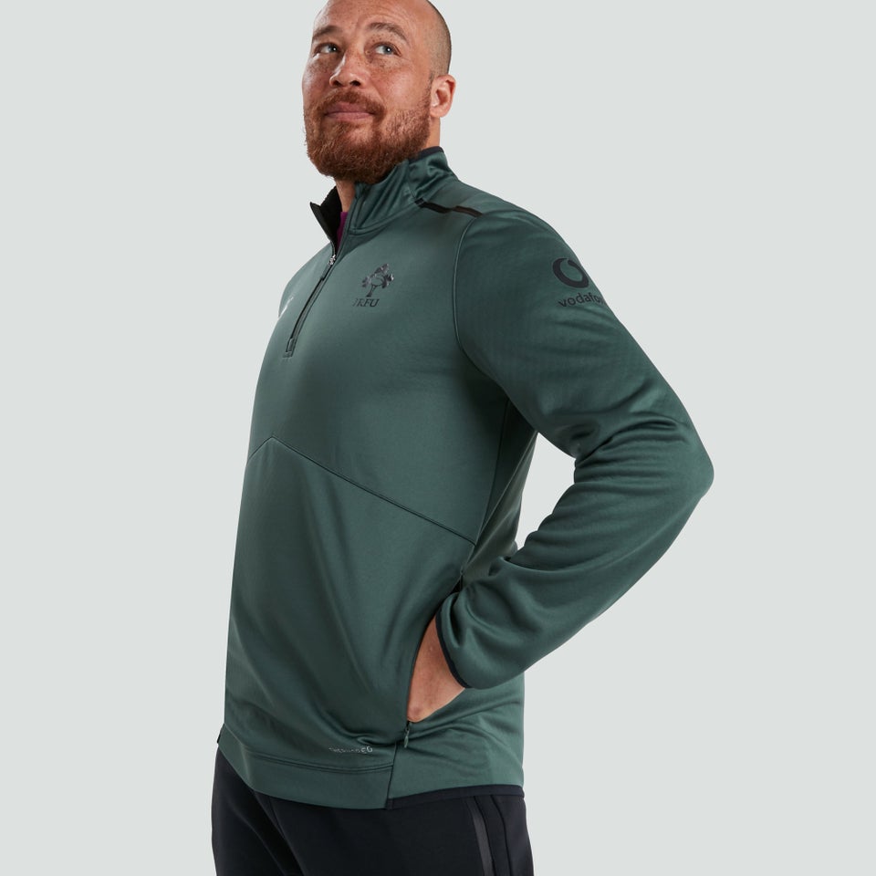 Mens Ireland 1/4 Zip Top Green