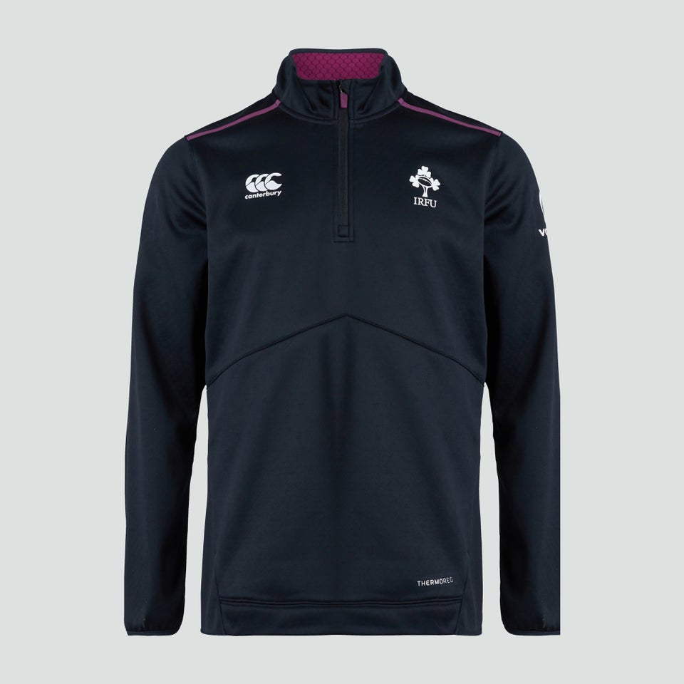 Mens Ireland 1/4 Zip Top Black