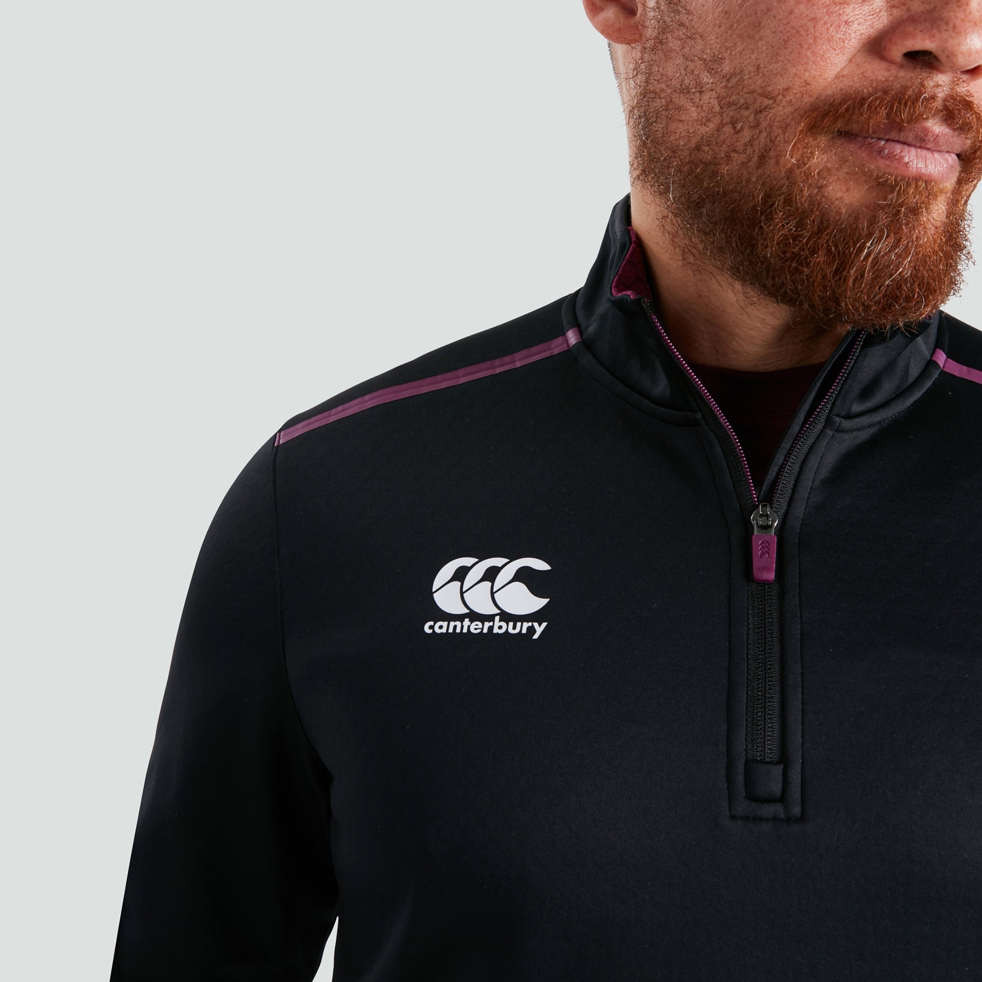 Canterbury ウォームアップウェア ブラック　アイルランド Mens Ireland 1/4 Zip Top Black | Canterbury