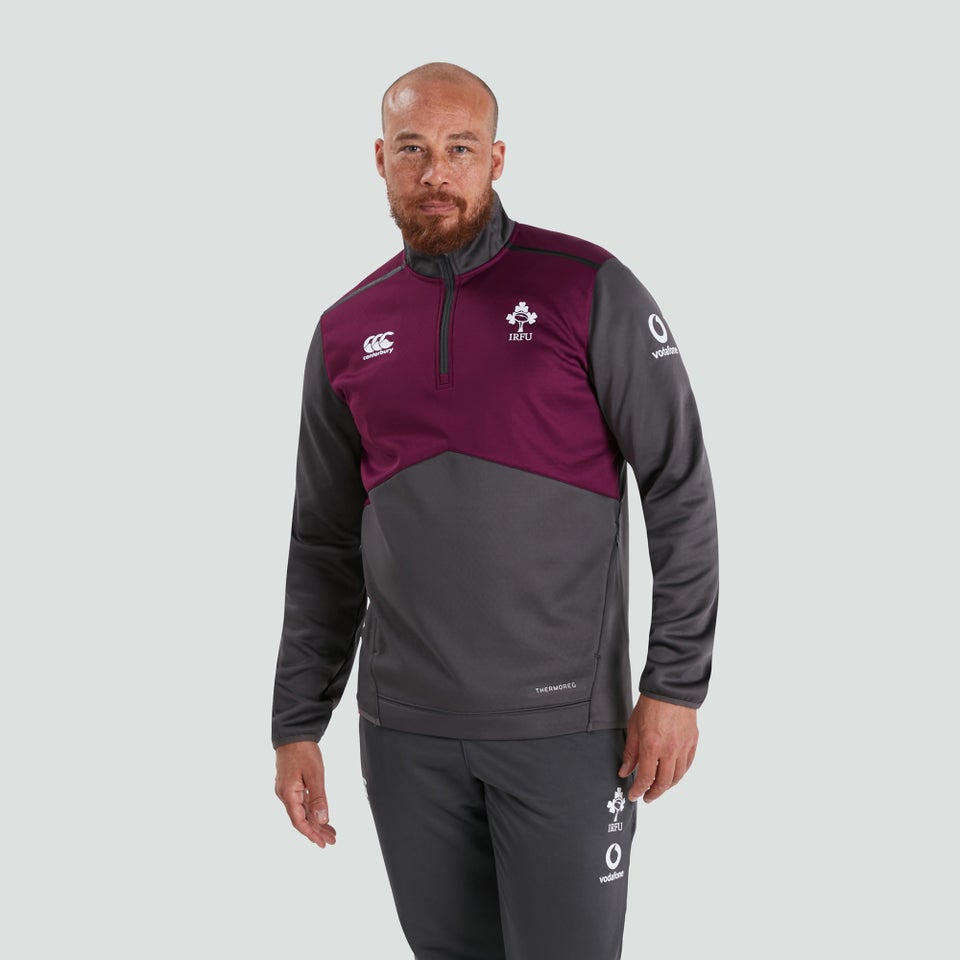Mens Ireland 1/4 Zip Top Grey