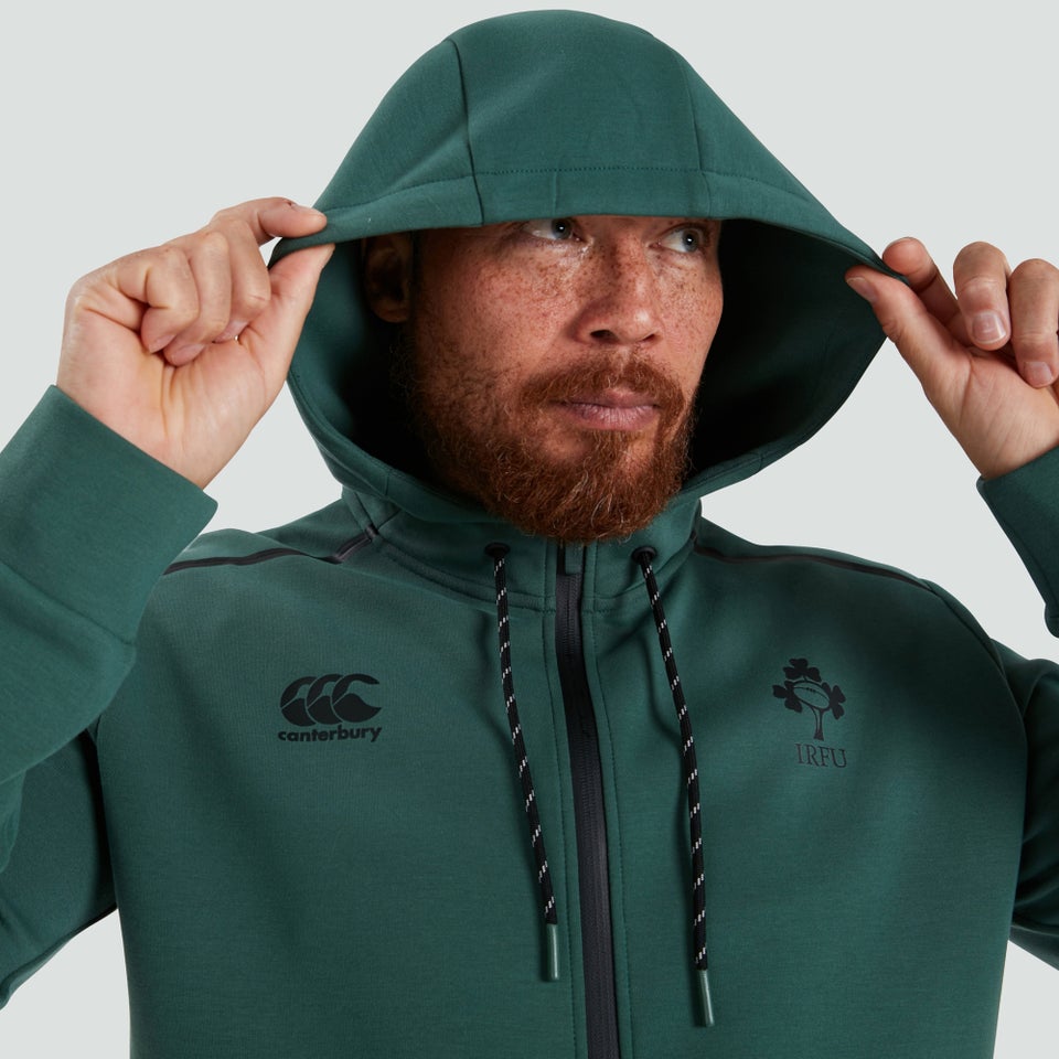 Mens Ireland Full Zip Tech Hoody Green