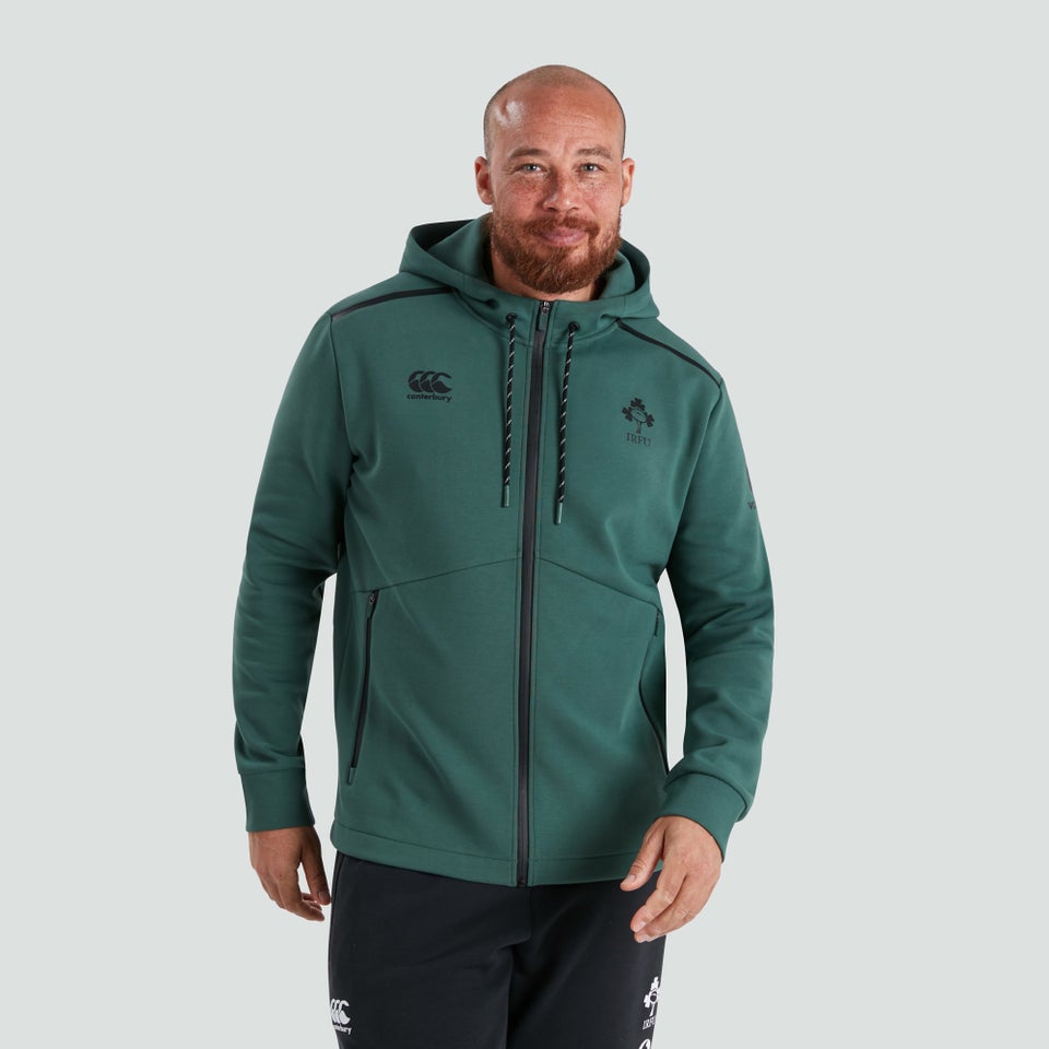 Mens Ireland Full Zip Tech Hoody Green