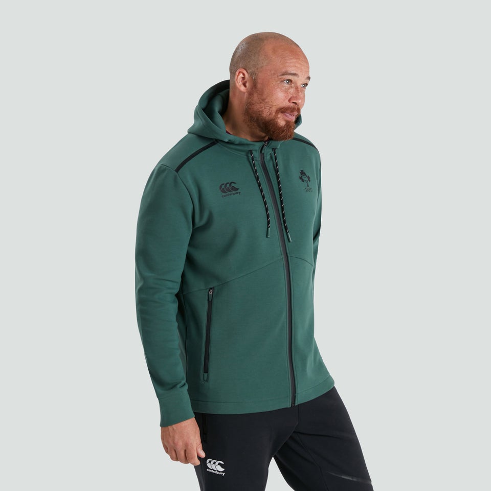 Mens Ireland Full Zip Tech Hoody Green