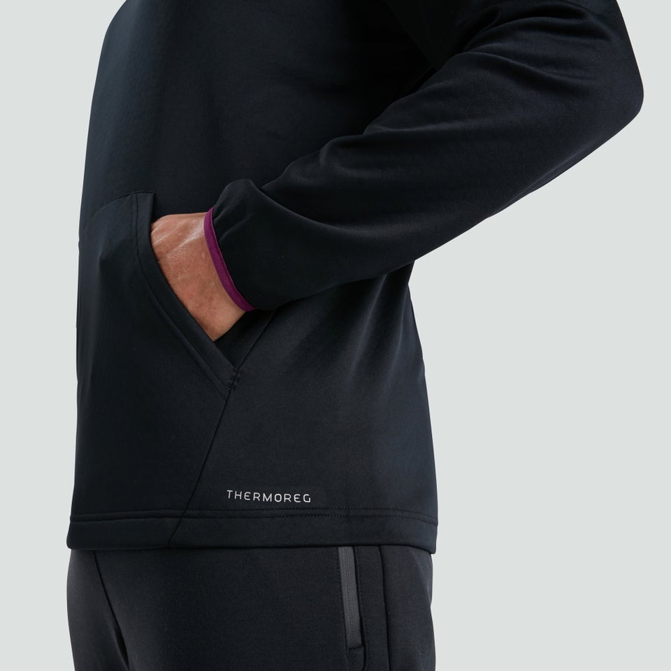 Mens Ireland Thermoreg Overhead Hoody Black