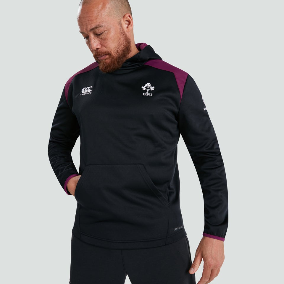 Mens Ireland Thermoreg Overhead Hoody Black