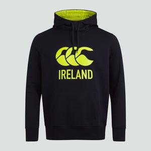 MENS IRELAND LOGO HOODY BLACK - XS