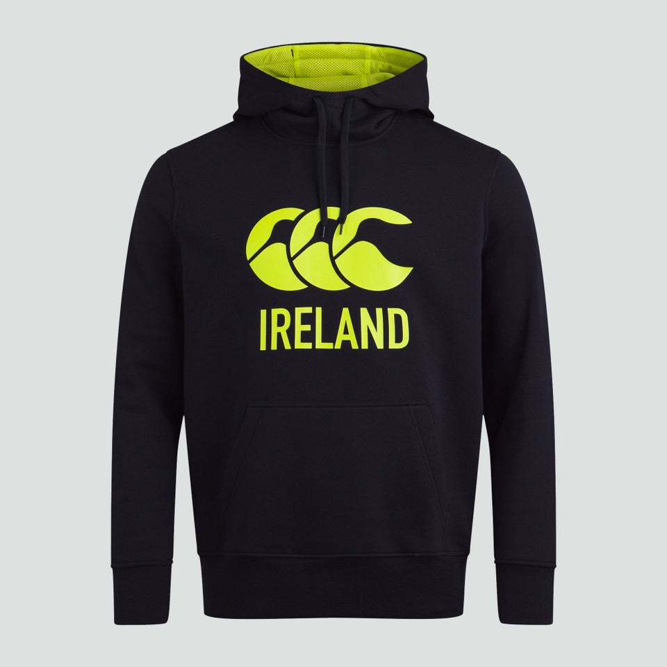 Mens Ireland Logo Hoody Black