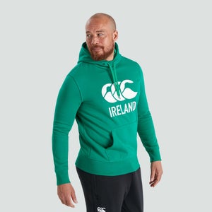 Mens Ireland Logo Hoody Green