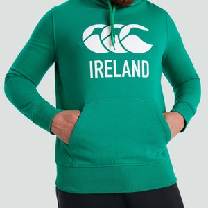 Mens Ireland Logo Hoody Green