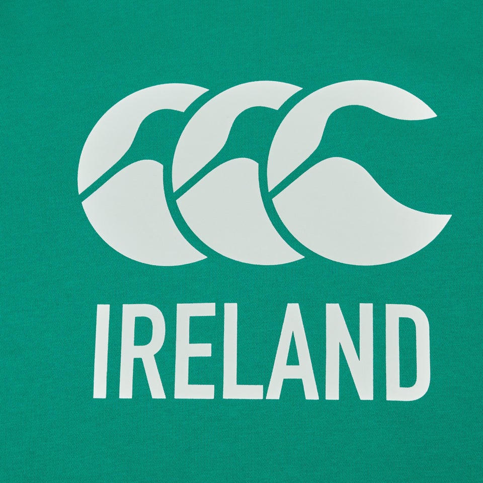 Mens Ireland Logo Hoody Green