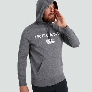 Mens Ireland Logo Hoody Grey