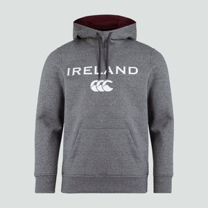 Mens Ireland Logo Hoody Grey