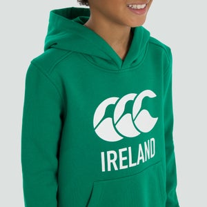 Junior Unisex Ireland Logo Hoody Green