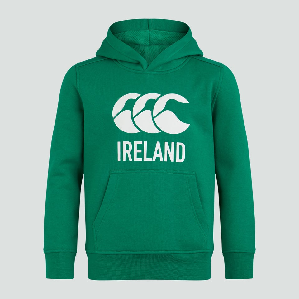 Junior Unisex Ireland Logo Hoody Green