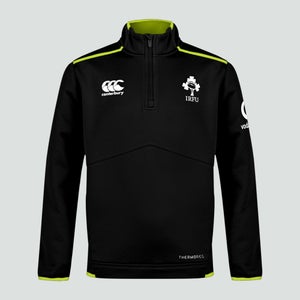 Junior Unisex Ireland Thermoreg 1/4 Zip Fleece Black
