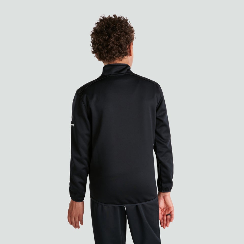 Junior Unisex Ireland 1/4 Zip Top Black
