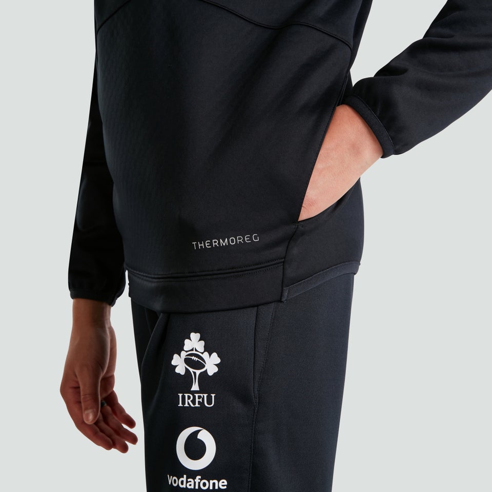 Junior Unisex Ireland 1/4 Zip Top Black