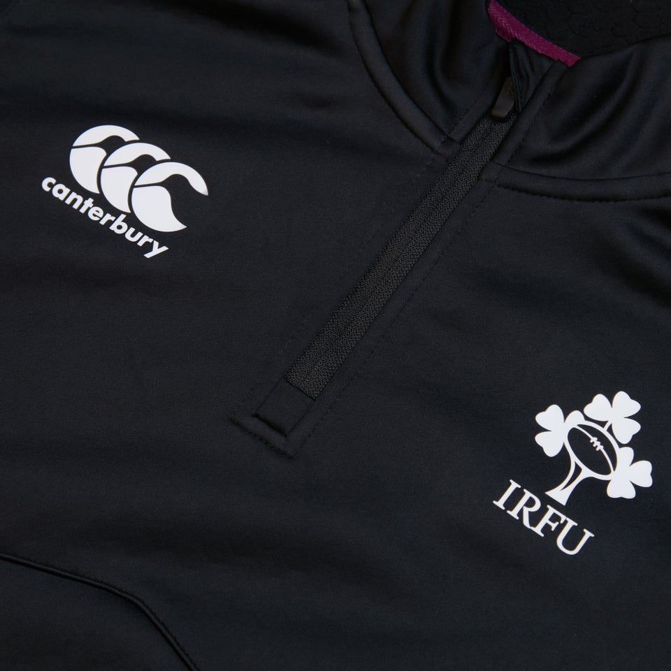 Junior Unisex Ireland 1/4 Zip Top Black